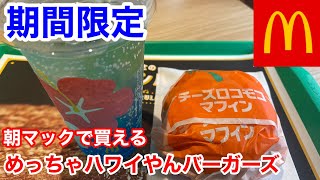 マクドナルドの「めっちゃハワイやんバーガーズ」の朝マックで買えるメニュー‼️ [upl. by Laval]