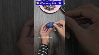 DIY Blue Tang Fish with Eggshells amp Pistachio Shells 🐟  Fun Kids Craft [upl. by Nwahsar]