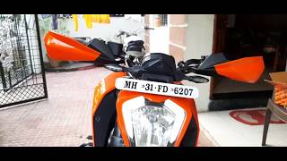 Installing hand guardKTM Duke 250 [upl. by Meara938]