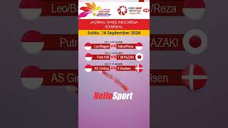 JADWAL SEMIFINAL LINING HONGKONG OPEN 2024 [upl. by Cherrita]