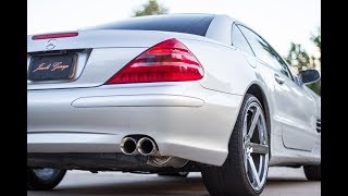 Sl500 r230 custom Exhaust 3quot cat back [upl. by Kyl317]