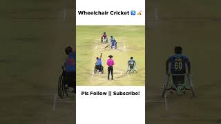 𝗪𝗵𝗲𝗲𝗹𝗰𝗵𝗮𝗶𝗿 𝗖𝗿𝗶𝗰𝗸𝗲𝘁 92100 ♿🏏  cricket wheelchaircricket cricketfan motivation [upl. by Allimrac]