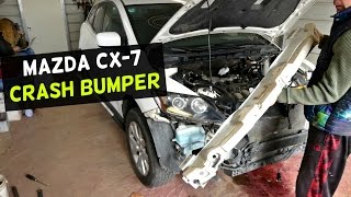 MAZDA CX7 CRASH BUMPER IMPACT BAR REMOVAL REPLACEMENT CX7 [upl. by Mandal]