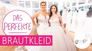 Brautkleider  Formen Schnitte und Stile für jede Figur  Wir dürfen Hochzeitskleider anprobieren [upl. by Haleak]