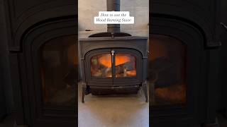 How to use the Wood Burning Stove theriverloft [upl. by Eniamart]