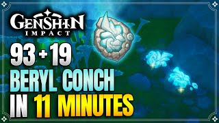 Beryl Conch Locations  Fast and Efficient Farming Route  Ascension Materials【Genshin Impact】 [upl. by Adnhoj955]