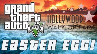 Grand Theft Auto 5  Vinewood Walk of Fame Easter Egg Former GTA Game References [upl. by Ebonee839]