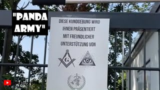 Gegendemo quotPandaarmyquot quotBiontech Wir sind wieder daquot Mainz 23824 [upl. by Batty]