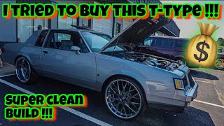 INSANE 1987 BUICK TTYPE 10000 DOLLAR SOUND SYSTEM BROKE HIS TRUNK [upl. by Orford]