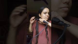 Curl your hair using a straightner [upl. by Anigue]