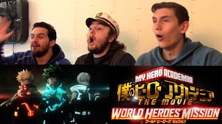 Custodians REACT to My Hero Academia World Hero Mission Trailer 1 HYPE HYPE HYPE [upl. by Anetsirhc]