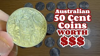 Australian 50c Coins To Look For Worth Money  2024 50c Coins [upl. by Isnan]