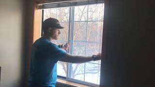 How to remove Hayfield window screens 2 panes of glass [upl. by Ardra]