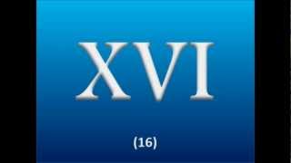 Roman Numerals  1 through 20 [upl. by Mines]