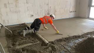 How MFS install a traditional 14 Cement Sand Screed [upl. by Aynekat]