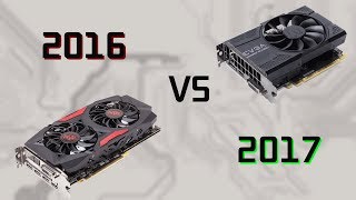 Оптимальная видеокарта 2016 vs 2017 года  RX 470 vs GTX 1050 ti [upl. by Leidgam]