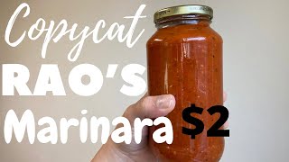 COPYCAT RAOS PASTA SAUCE BEST UNDER 2 MARINARA [upl. by Aketahs]