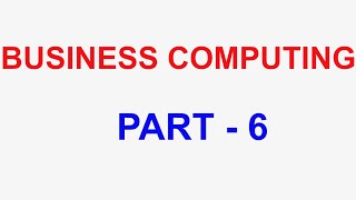 TRB Computer Instructor 💥 Business Computing Part  6  VIBRANT ONLINE ACADEMY [upl. by Fante72]