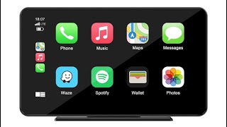 Cómo conectar Lamto Apple CarPlay y Android Auto Autoradio portátil inalámbrico con Pantalla táctil [upl. by Eednar]