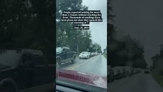 Hundreds of Warner Robins residents line up for sandbags in preparation for HurricaneHelene [upl. by Arlyne]