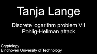 Discrete logarithm problem VII  PohligHellman attack [upl. by Pare]