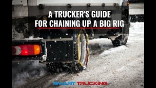 How To Chain Up a Big Rig Truck [upl. by Atnomed]