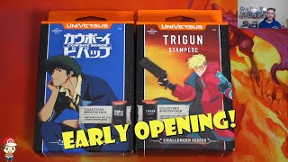 EARLY Universus Challenger Series Decks Opening Trigun Stampede Cowboy Bebop [upl. by Valerio578]