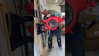 Installing the new ​⁠einhellcanada cordless water hose reel in the shop [upl. by Cantlon]