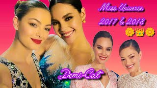 Miss Universe 2017 Demi Leigh Tebow amp Miss Universe 2018 Catriona Gray beautyqueen missuniverse [upl. by Besnard538]