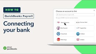 How to connect your bank to QuickBooks Online Payroll to pay taxes and employees [upl. by Gnirol287]