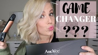 IS THIS FLAT IRON A GAME CHANGER  AMOVEE 2 IN 1 FLAT IRON REVIEWFIRST IMPRESSION 2018  GLENDA [upl. by Edmon536]