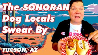 AMAZING MEXICAN STREET FOOD Sonoran Hot Dog in Tucson ARIZONA [upl. by Auric301]