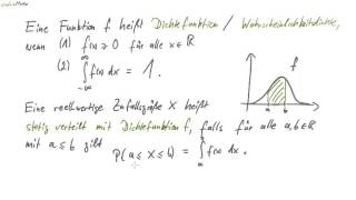 03 Dichtefunktion  Wahrscheinlichkeitsdichte [upl. by Valentino]