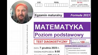 matura 2024 matematyka  próbna 7122023  zad1 [upl. by Sprague]