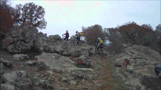 Reveille Peak Ranch 121011 mountain biking up and through the crack [upl. by Blalock]