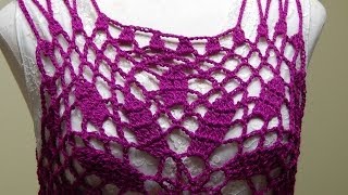 Blusa Bugambilia Crochet parte 2 de 2 [upl. by Alyled]