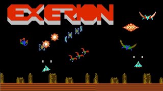 Exerion 1985 Gameplay Walkthrough FULL GAME NES [upl. by Atwahs399]