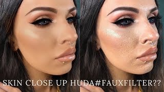 HUDA BEAUTY FAUX FILTER FOUNDATION amp PRIMER REVIEW 10 HOUR WEAR TEST  OILY SKIN amp DRY SKIN [upl. by Sid]