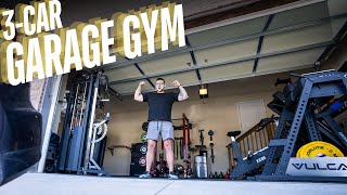 Man Turns ENTIRE 3Car Garage into Home Gym [upl. by Rani948]