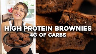 Fudgy High Protein Brownies  Weight Loss  Low Carb  Keto [upl. by Preciosa]