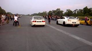 Wira vs Skyline R35 Miri lutongsarawak [upl. by Philbert150]