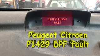 Peugeot Citroen Antipollution message  Easy Fix [upl. by Shapiro514]