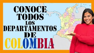 ✅✅✅ Vídeo DEPARTAMENTOS de COLOMBIA con sus CAPITALES [upl. by Enybor]