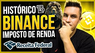 IMPOSTO DE RENDA CRIPTOMOEDAS COMO PEGAR SEU DADOS NA BINANCE PARA DECLARAR O IRPF 2024 [upl. by Alikahs]