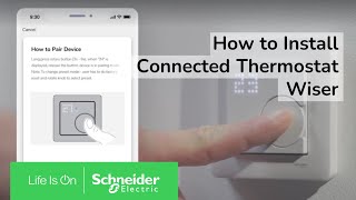 How to install the Wiser connected flush mounted thermostat  Schneider Electric [upl. by Ariahay]