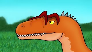 Dinosaurs Cartoons  Carnotaurus vs Allosaurus  DinoMania [upl. by Yahs]