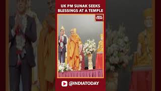 UK PM Rishi Sunak Seeks Blessings At A Temple shorts rishisunak rishisunakattemple [upl. by Anerhs]