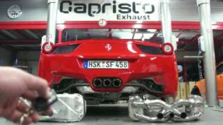 Ferrari 458 Italia SportauspuffExhaust von Capristo [upl. by Rand115]