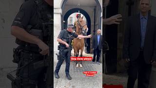 Police Officer Calming the Horse royalhorseguard horse policehistory highlights [upl. by Mlehliw]