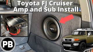 2007  2014 Toyota FJ Cruiser Amp and Sub Install [upl. by Erhard]